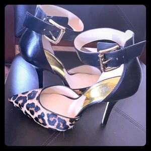 3.5 inch animal print heels